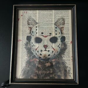Horror picture and frame